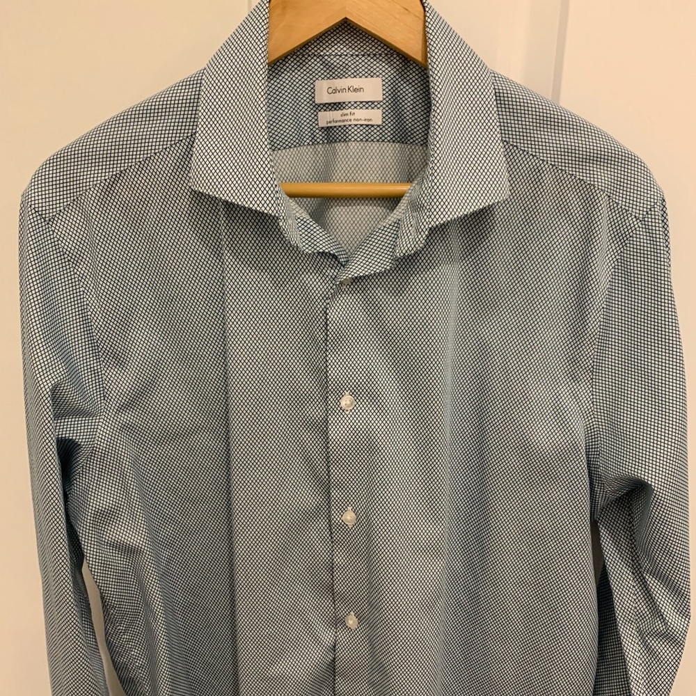 BRAND NWOT Calvin Klein Slim Fit Shirt 16.5 34/35